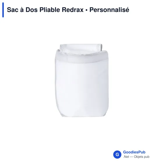 Sac à dos pliable personnalisable Redrax avec logo - Image 7