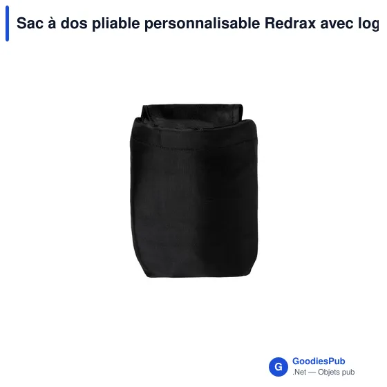 Sac à dos pliable personnalisable Redrax avec logo - Image 8