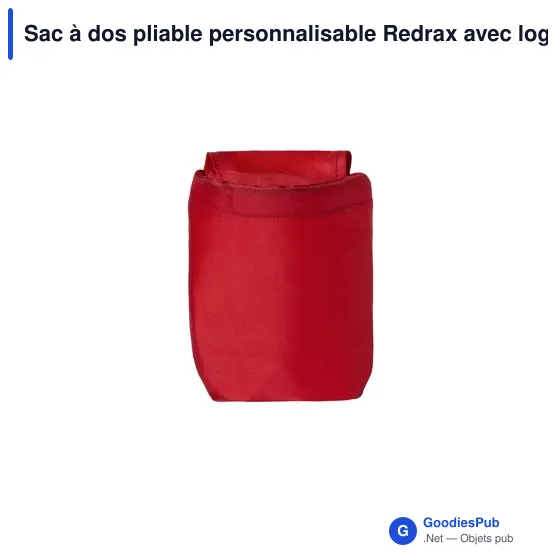 Sac à dos pliable personnalisable Redrax avec logo - Image 9