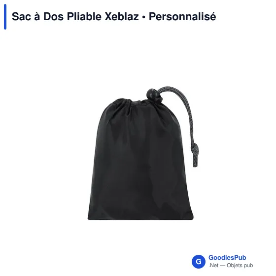 Sac à dos pliable personnalisable avec logo - Xeblaz - Image 5