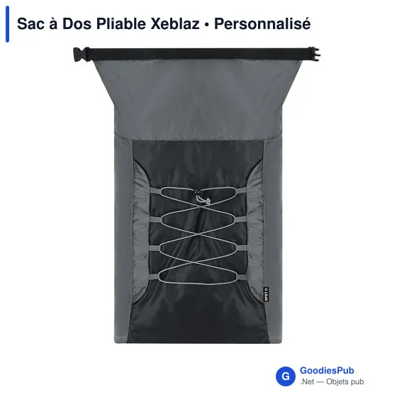 Sac à dos pliable personnalisable avec logo - Xeblaz - Image 6