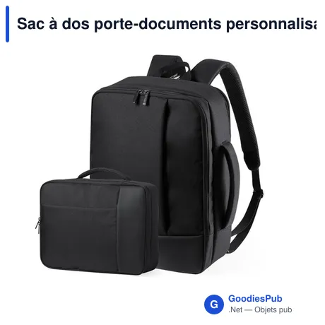 Sac à dos porte-documents personnalisable avec logo - Hurkon