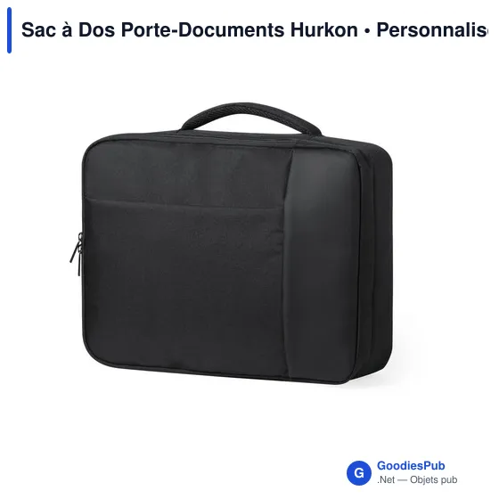 Sac à dos porte-documents personnalisable avec logo - Hurkon - Image 3