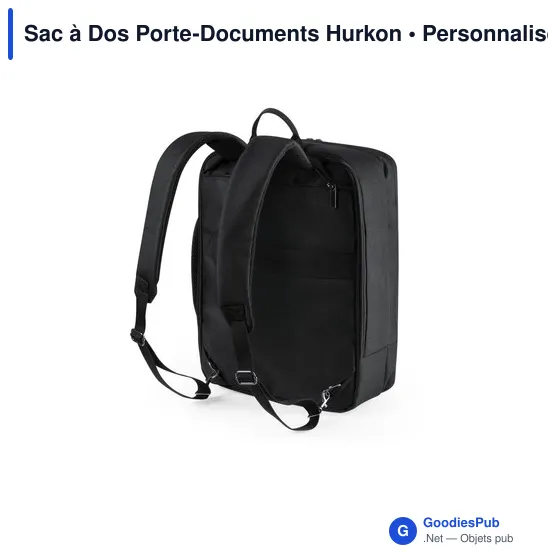 Sac à dos porte-documents personnalisable avec logo - Hurkon - Image 4
