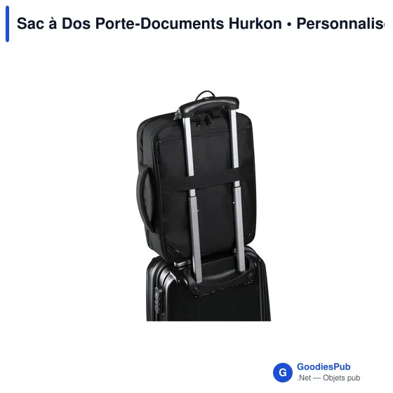 Sac à dos porte-documents personnalisable avec logo - Hurkon - Image 5