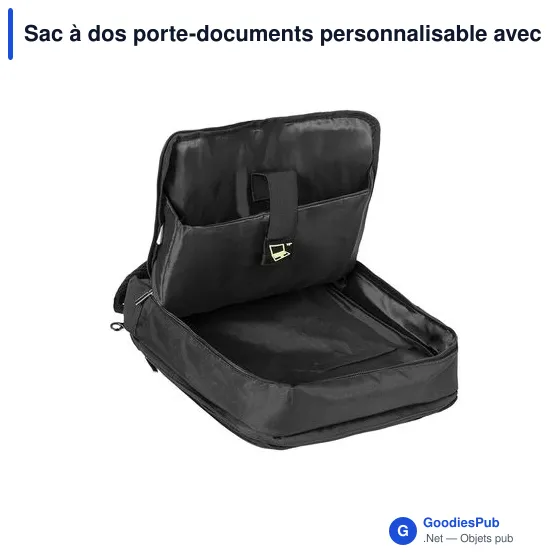 Sac à dos porte-documents personnalisable avec logo - Hurkon - Image 6