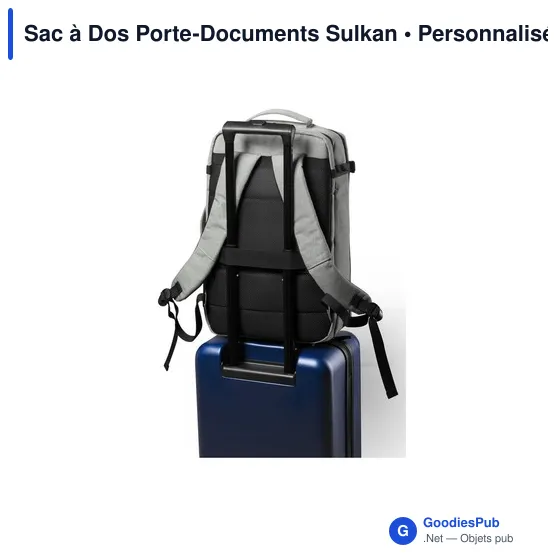 Sac à dos personnalisable Sulkan avec logo pour ordinateur et documents - Image 6