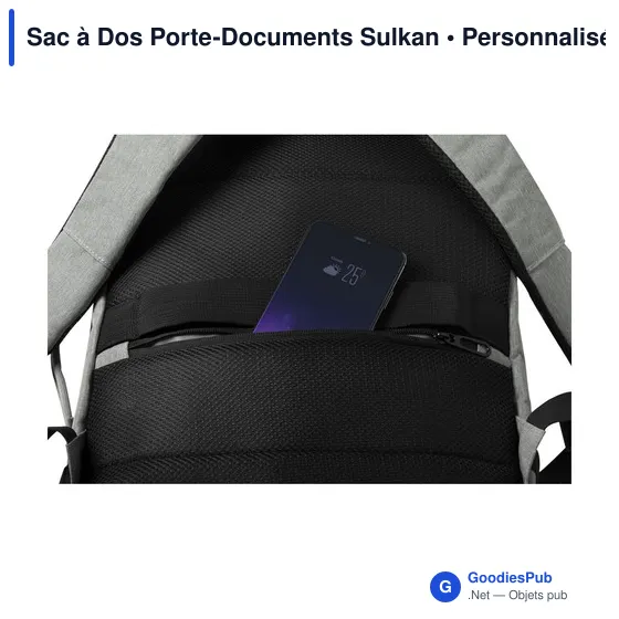 Sac à dos personnalisable Sulkan avec logo pour ordinateur et documents - Image 8