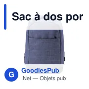 Sac à dos porte-ordinateur personnalisable Cruz avec logo - Miniature 1