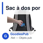 Sac à dos porte-ordinateur personnalisable Cruz avec logo - Miniature 3