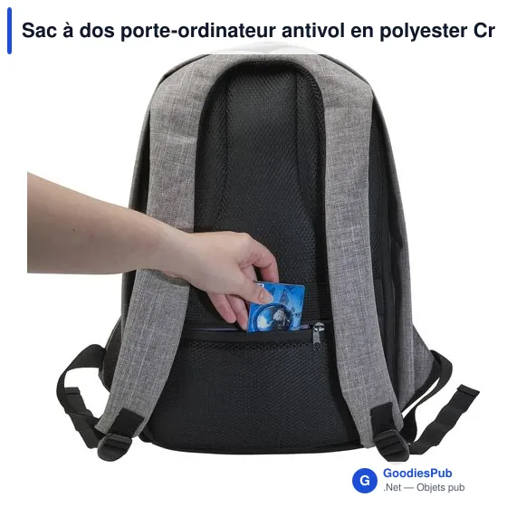 Sac à dos porte-ordinateur personnalisable Cruz avec logo - Image 3