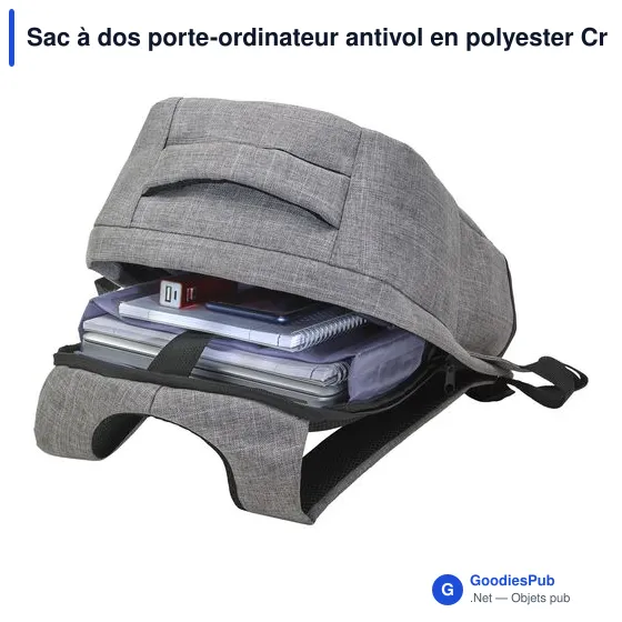 Sac à dos porte-ordinateur personnalisable Cruz avec logo - Image 5