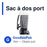 Sac à dos porte-ordinateur personnalisable Cruz avec logo - Miniature 10