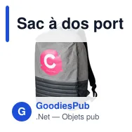 Sac à dos porte-ordinateur personnalisable avec logo - Asim - Miniature 2