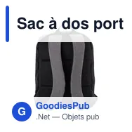 Sac à dos porte-ordinateur personnalisable avec logo - Asim - Miniature 3