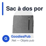 Sac à dos antivol personnalisable pour ordinateur avec logo - Miniature 1