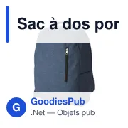 Sac à dos antivol personnalisable pour ordinateur avec logo - Miniature 2