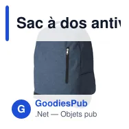 Sac à dos antivol personnalisable pour ordinateur avec logo - Miniature 12