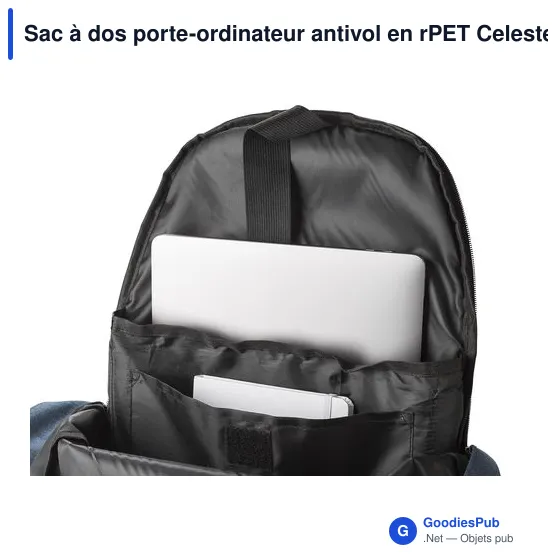 Sac à dos antivol personnalisable pour ordinateur avec logo - Image 8