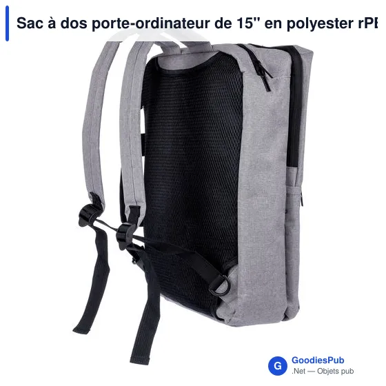 Sac à dos porte-ordinateur personnalisable Mallory avec logo - Image 2