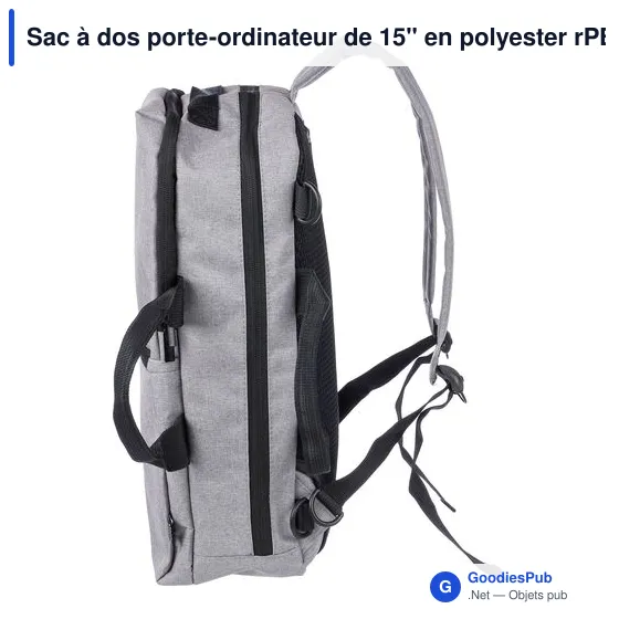 Sac à dos porte-ordinateur personnalisable Mallory avec logo - Image 11