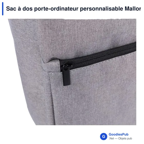 Sac à dos porte-ordinateur personnalisable Mallory avec logo - Image 12