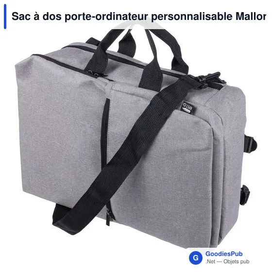 Sac à dos porte-ordinateur personnalisable Mallory avec logo - Image 5