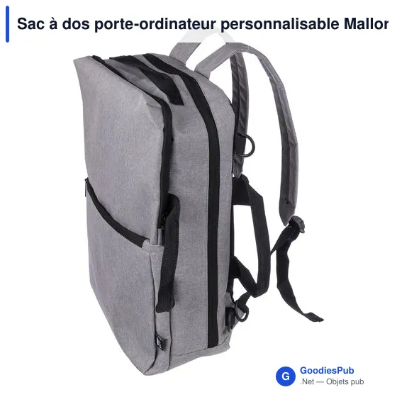 Sac à dos porte-ordinateur personnalisable Mallory avec logo - Image 6
