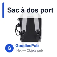 Sac à dos porte-ordinateur personnalisable Mallory avec logo - Miniature 7