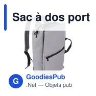 Sac à dos porte-ordinateur personnalisable Mallory avec logo - Miniature 9