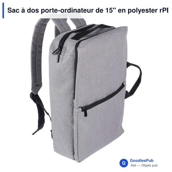 Sac à dos porte-ordinateur personnalisable Mallory avec logo - Image 9