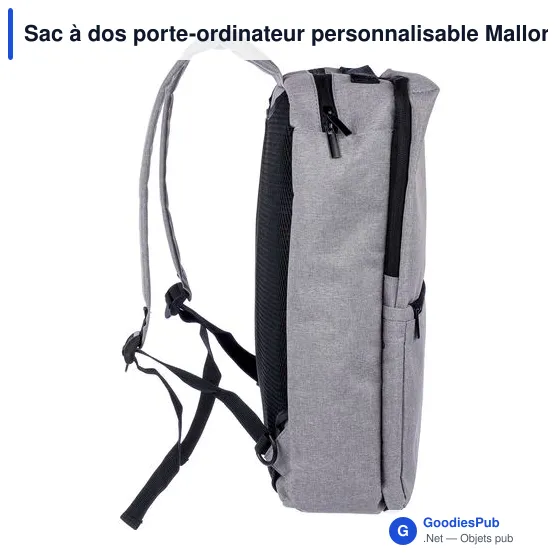 Sac à dos porte-ordinateur personnalisable Mallory avec logo - Image 10