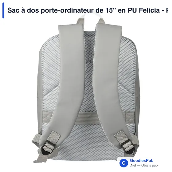 Sac à dos porte-ordinateur personnalisable Felicia avec logo - Image 11