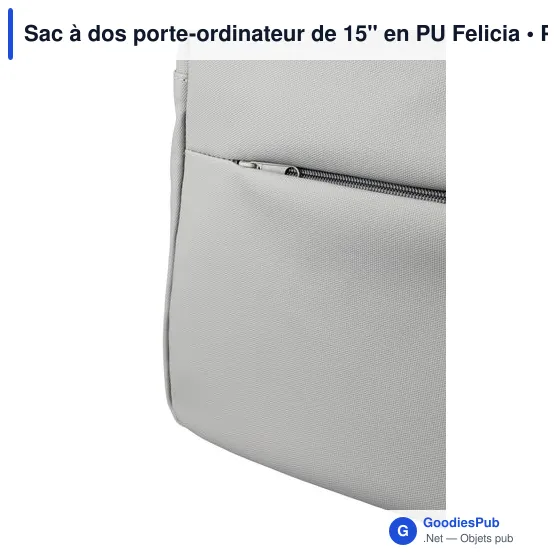 Sac à dos porte-ordinateur personnalisable Felicia avec logo - Image 12