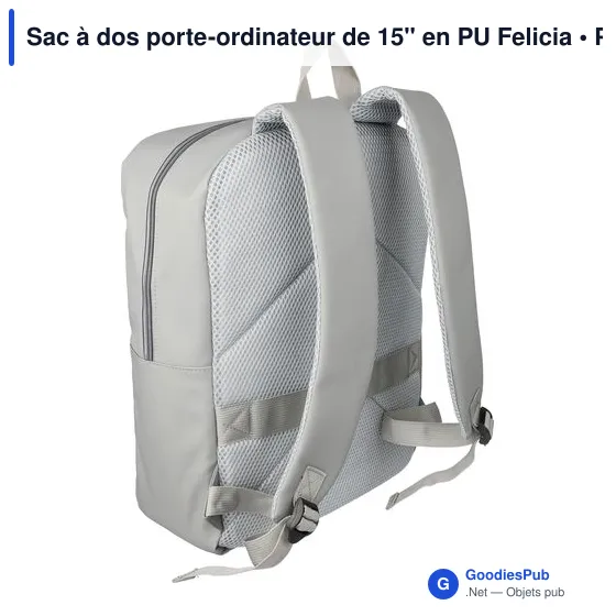 Sac à dos porte-ordinateur personnalisable Felicia avec logo - Image 6