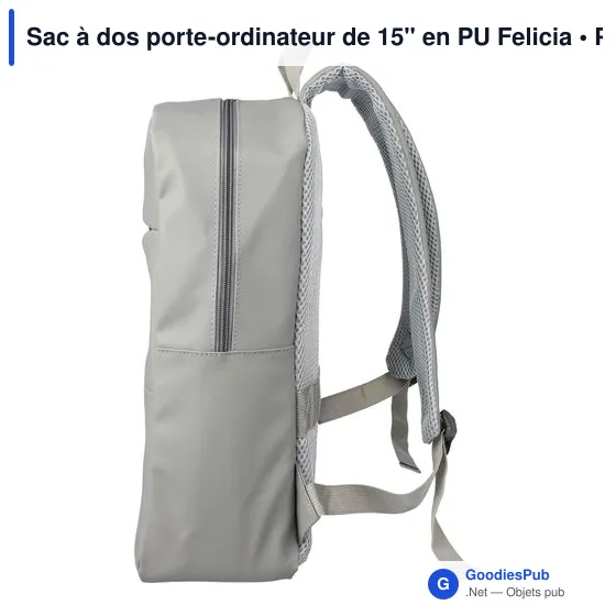 Sac à dos porte-ordinateur personnalisable Felicia avec logo - Image 10