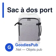 Sac à dos porte-ordinateur personnalisable 17'' avec logo - Malcolm - Miniature 1