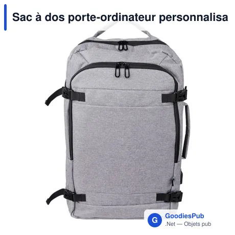 Sac à dos porte-ordinateur personnalisable 17'' avec logo - Malcolm