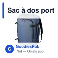 Sac à dos porte-ordinateur personnalisable 17'' avec logo - Malcolm - Miniature 2