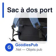 Sac à dos porte-ordinateur personnalisable 17'' avec logo - Malcolm - Miniature 11