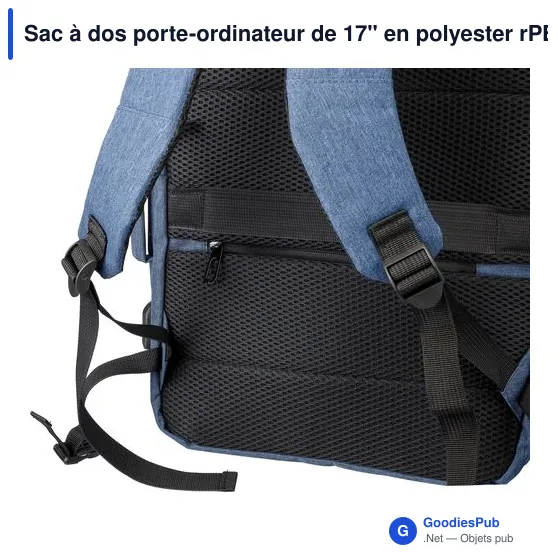 Sac à dos porte-ordinateur personnalisable 17'' avec logo - Malcolm - Image 11