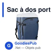 Sac à dos porte-ordinateur personnalisable 17'' avec logo - Malcolm - Miniature 5