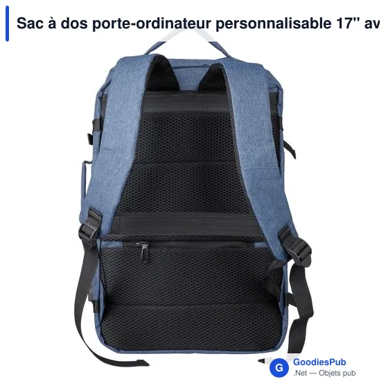 Sac à dos porte-ordinateur personnalisable 17'' avec logo - Malcolm - Image 10