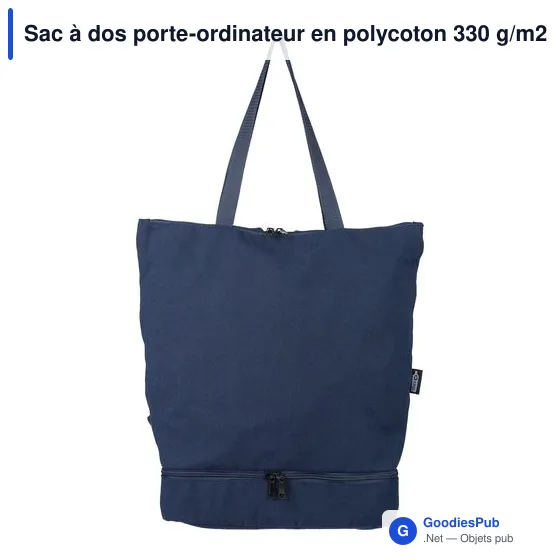 Sac à dos porte-ordinateur personnalisable avec logo - Osric - Image 1