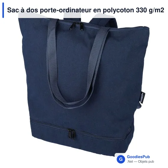 Sac à dos porte-ordinateur personnalisable avec logo - Osric - Image 2