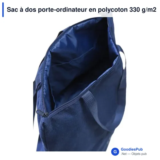 Sac à dos porte-ordinateur personnalisable avec logo - Osric - Image 11