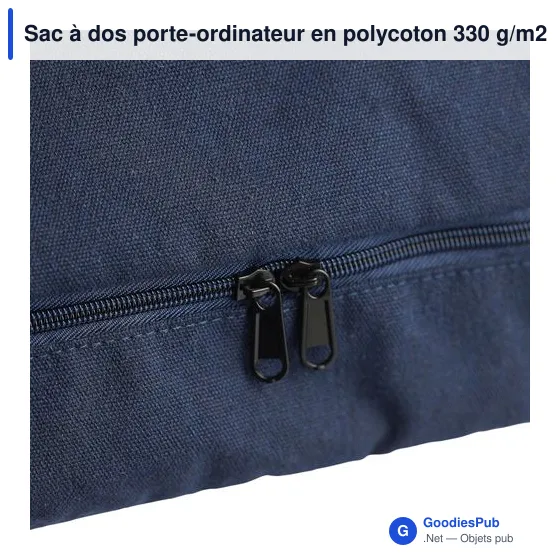 Sac à dos porte-ordinateur personnalisable avec logo - Osric - Image 12