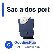Sac à dos porte-ordinateur personnalisable avec logo - Osric - Miniature 4
