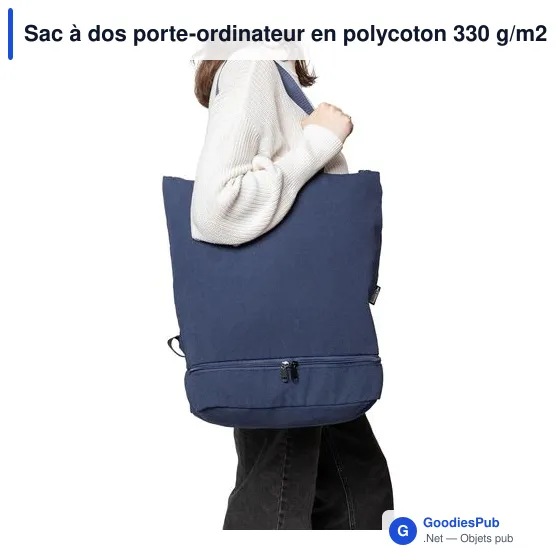Sac à dos porte-ordinateur personnalisable avec logo - Osric - Image 4