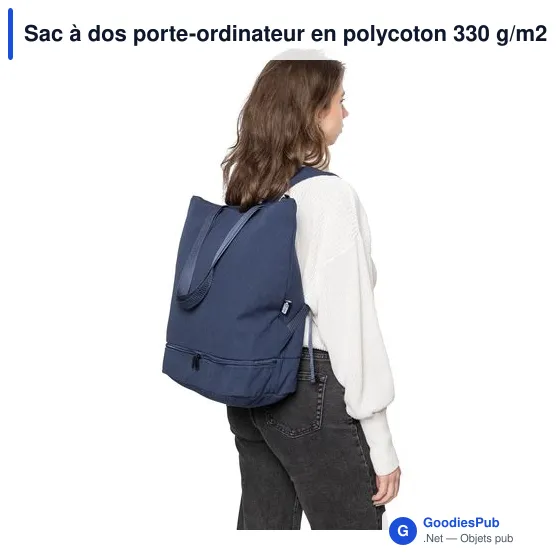 Sac à dos porte-ordinateur personnalisable avec logo - Osric - Image 5